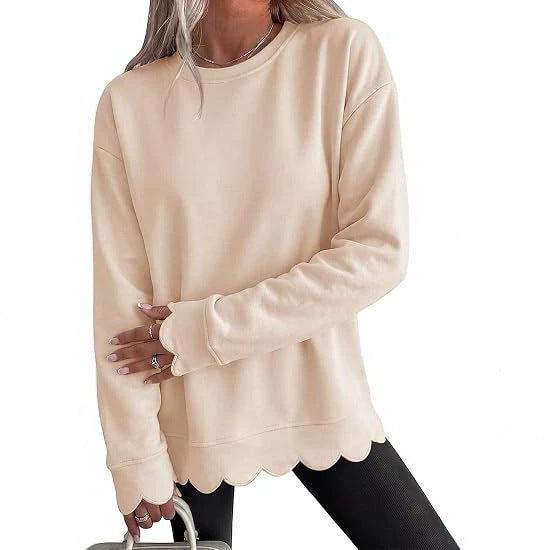 Sweat-shirt femme à col rond - Décontracté et doux