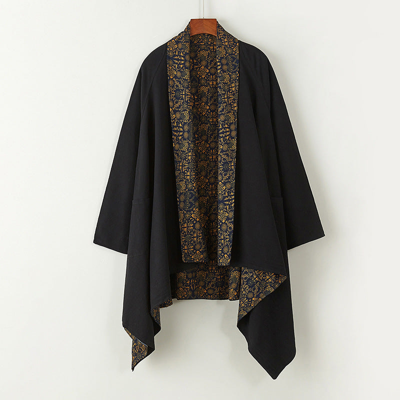 Giacca donna in cotone e lino stile vintage casual