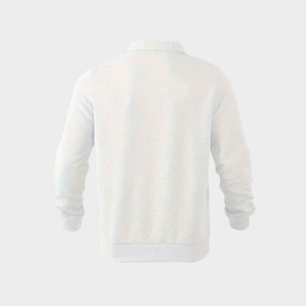 Maglione premium da uomo con mezza zip