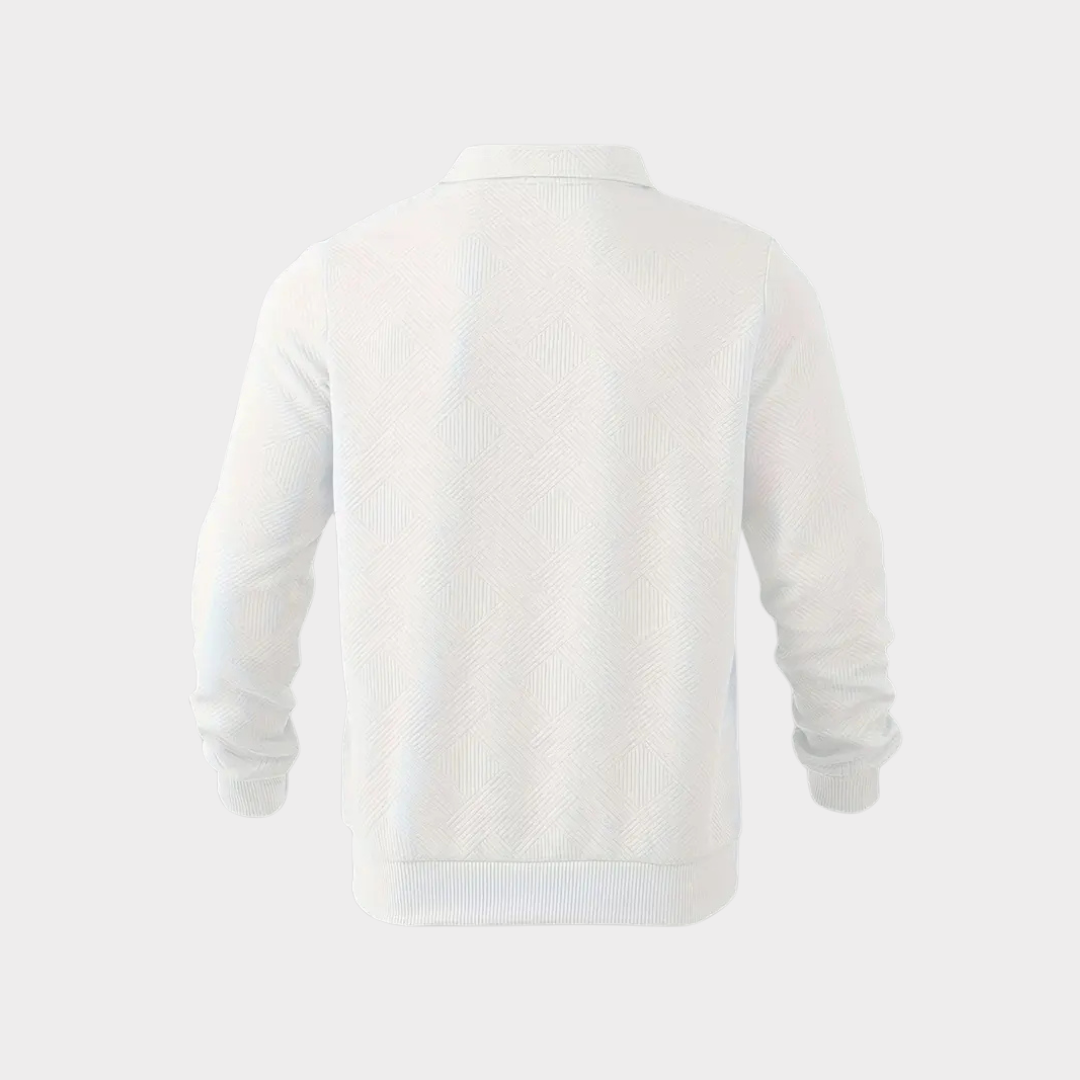 Maglione premium da uomo con mezza zip