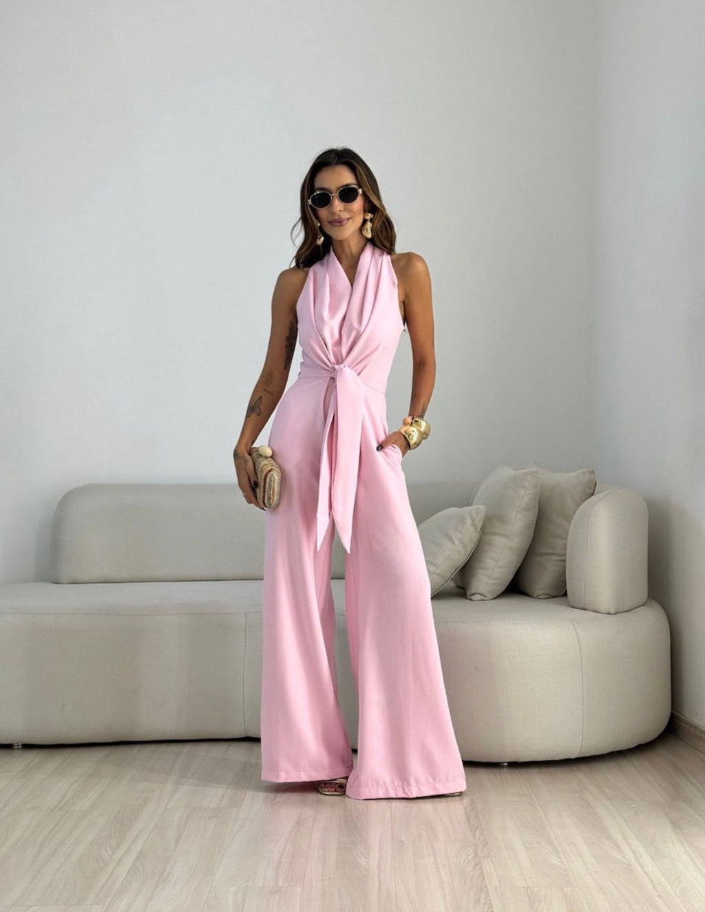 Tuta da donna senza maniche con schiena scoperta - Fluida ed elegante