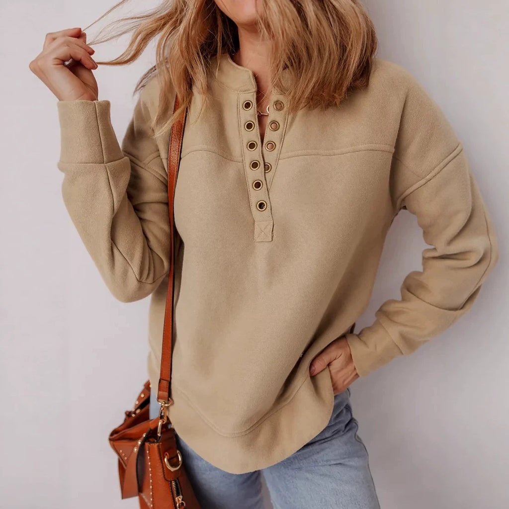 Sudadera de mujer con hombros caídos – Suave y cómoda