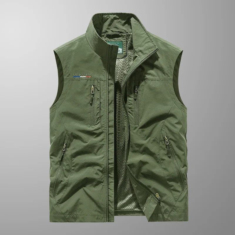 Gilet uomo con zip e collo alto - Pratico e versatile