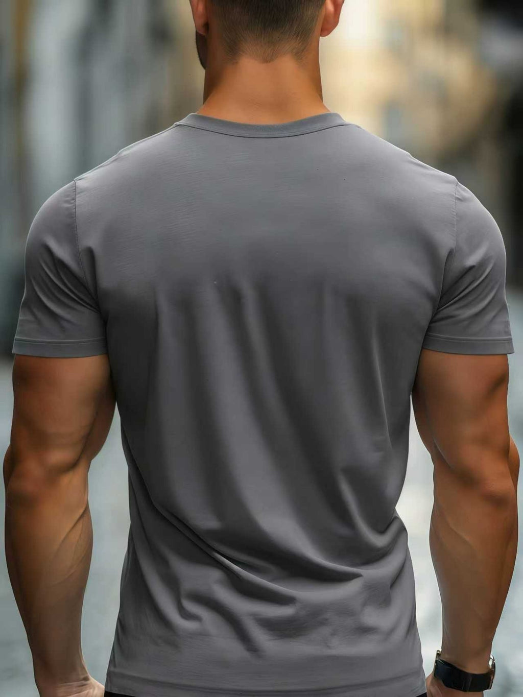 T-shirt uomo girocollo a maniche corte - Casual e versatile
