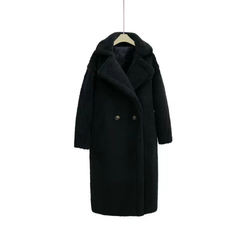 Cappotto lungo in pelliccia sintetica di alta qualità per donna - elegante e morbido cappotto invernale