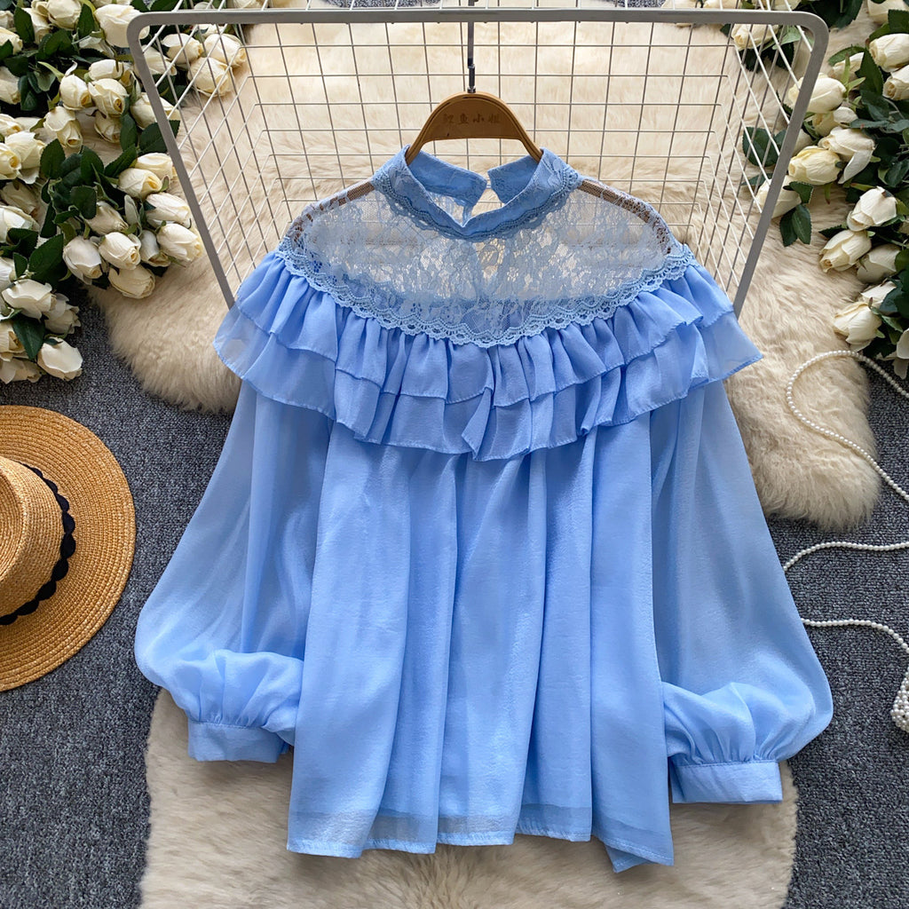 Blouse femme épaules dénudées en dentelle - Romantique et féminine