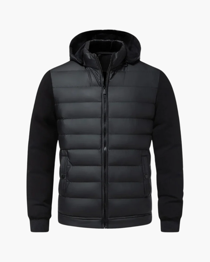 Giacca da uomo trapuntata con cappuccio – Stile urbano e comfort termico