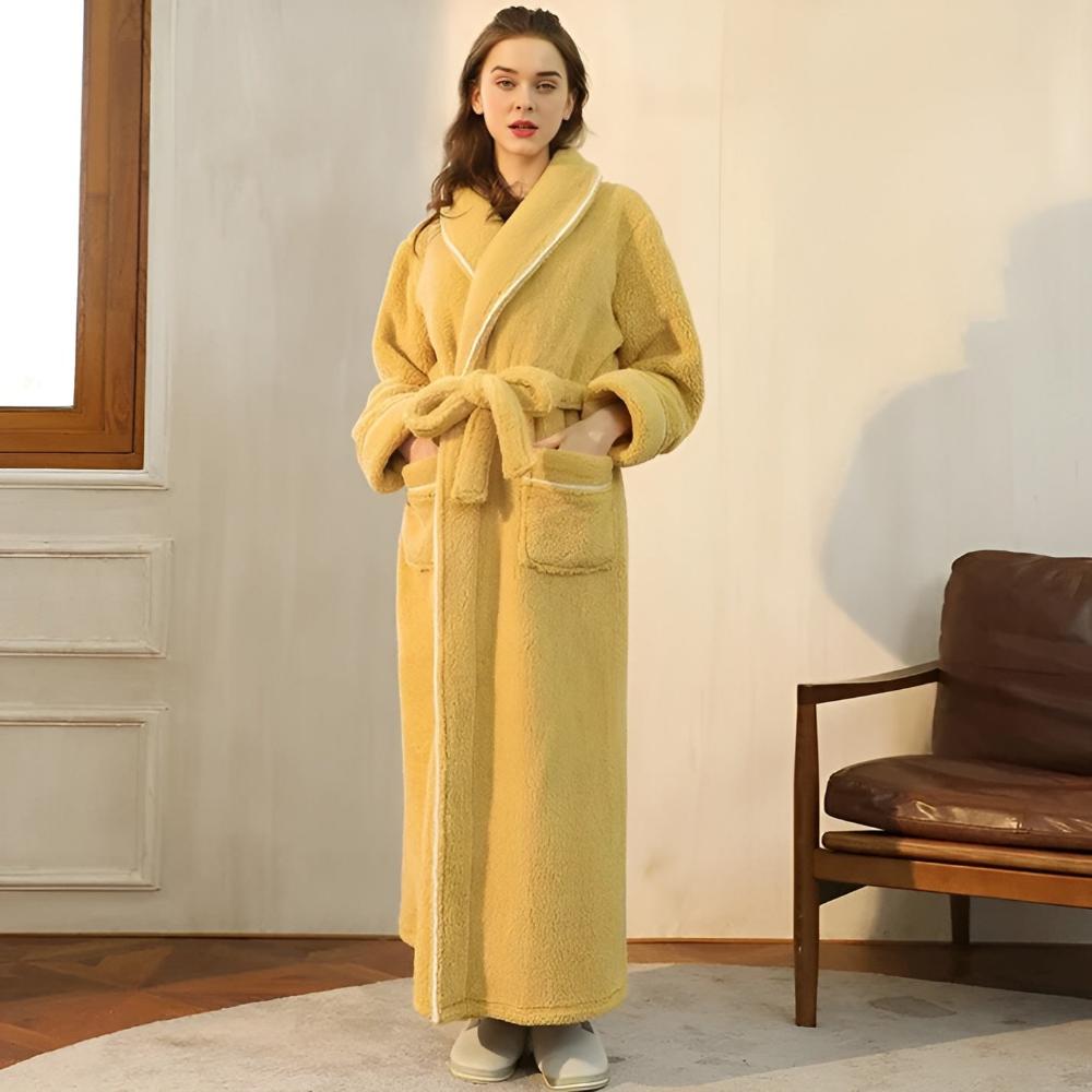 Accappatoio lungo unisex in pile