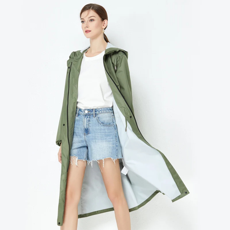 Impermeabile - giacca lunga da donna impermeabile