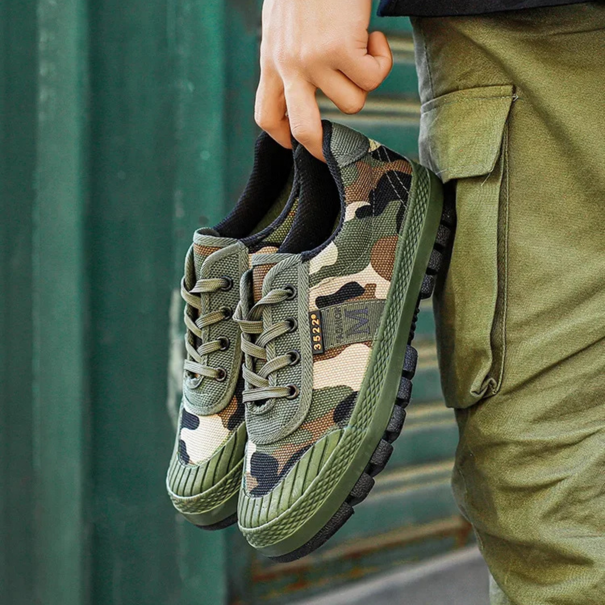 Sneakers da donna mimetiche per tutti i terreni – Stile sportivo casual per attività all'aperto