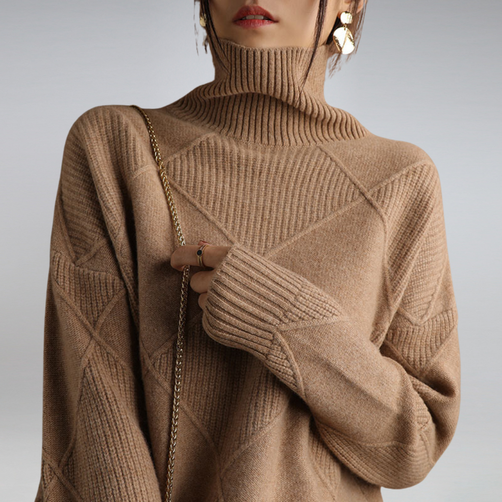 Maglione dolcevita caldo da donna