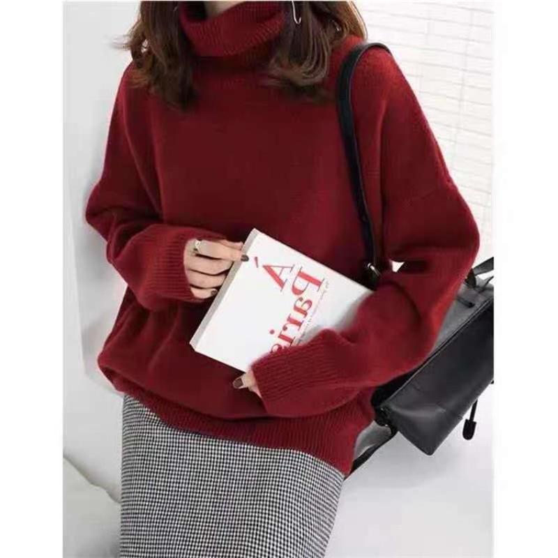 Maglione dolcevita ampio e comodo da donna – Capispalla autunno/inverno
