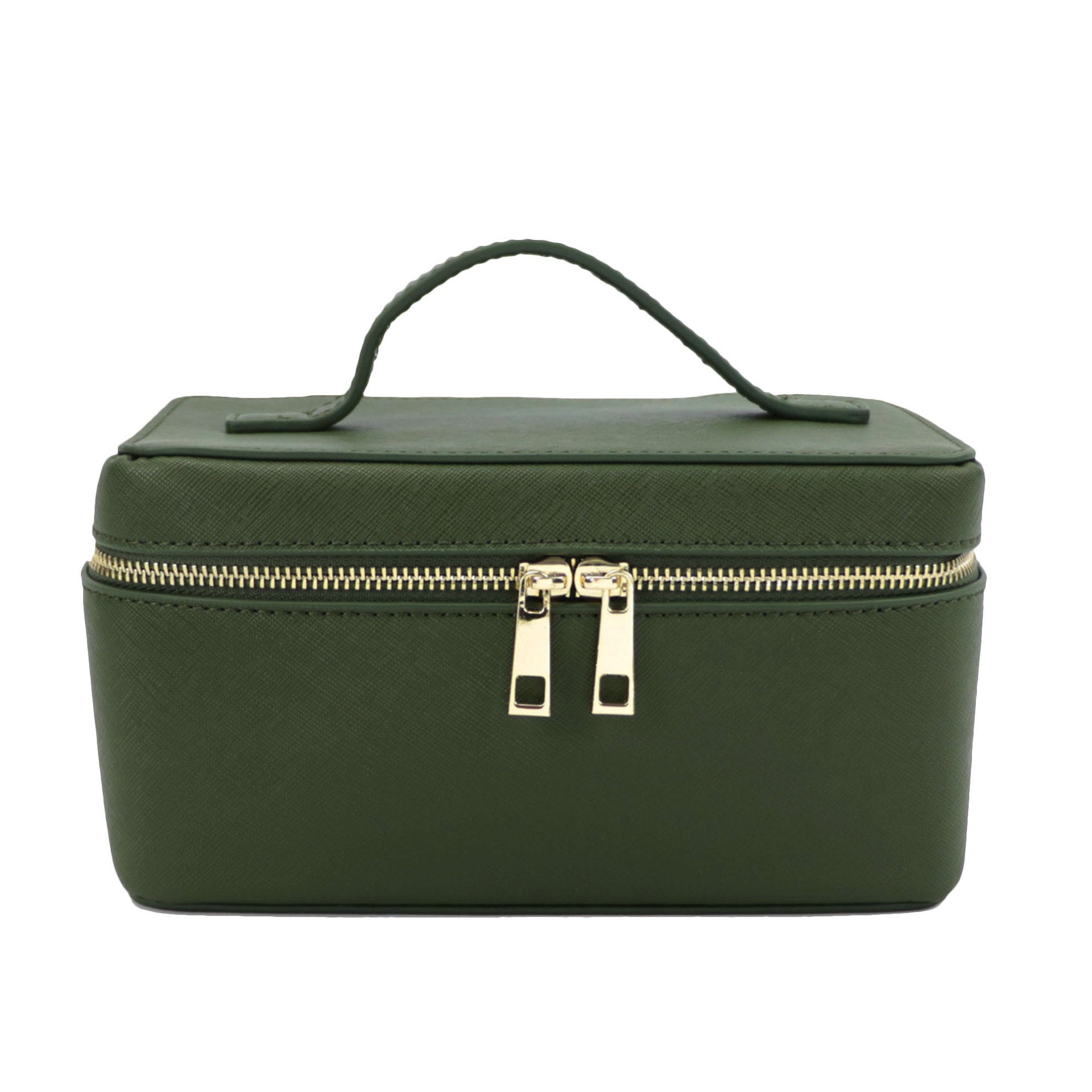 Borsa da toilette da viaggio in crosta di pelle – Borsa da toilette portatile in vera pelle