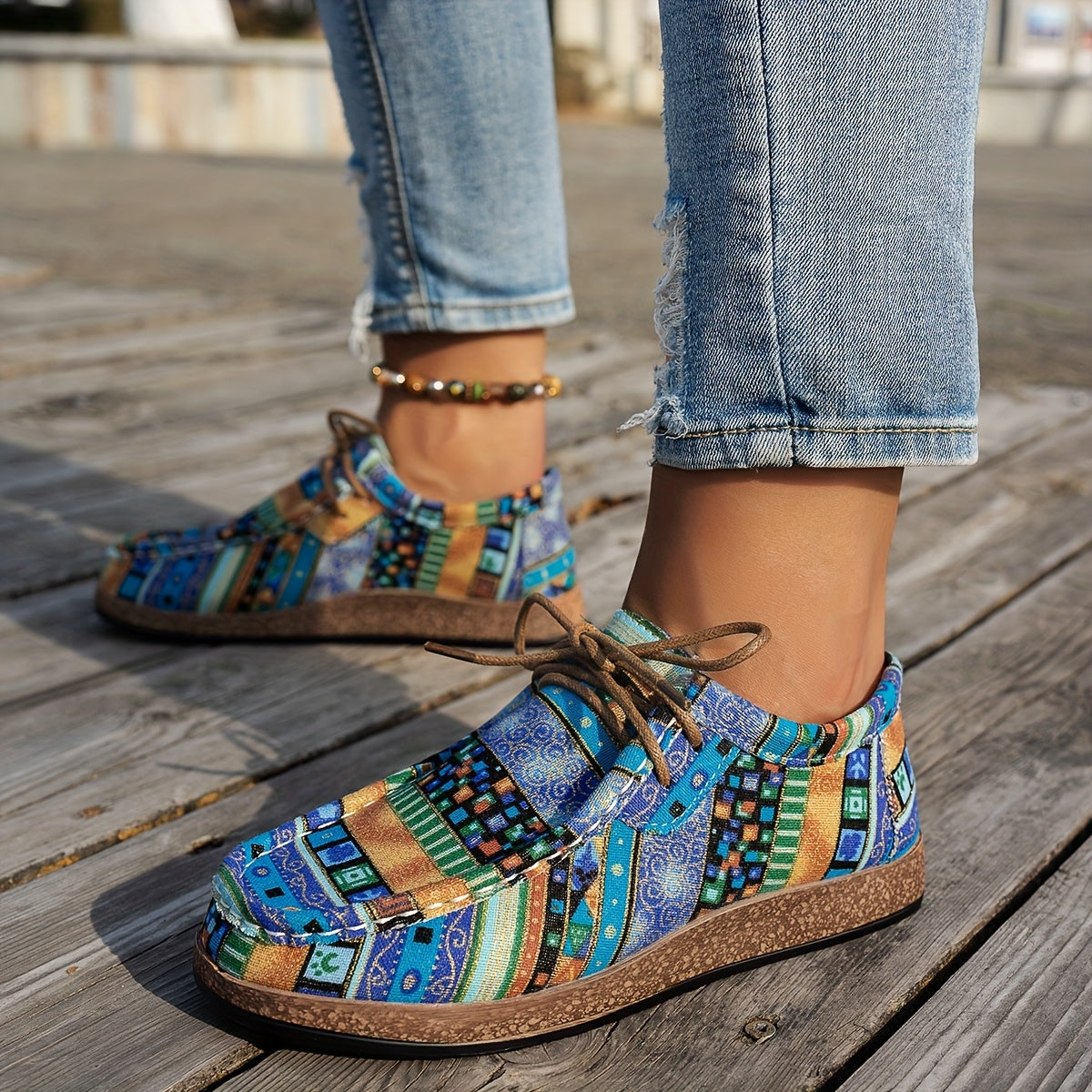 Sneakers Comode con Patchwork Vivace – Calzature Eleganti per Tutti i Giorni
