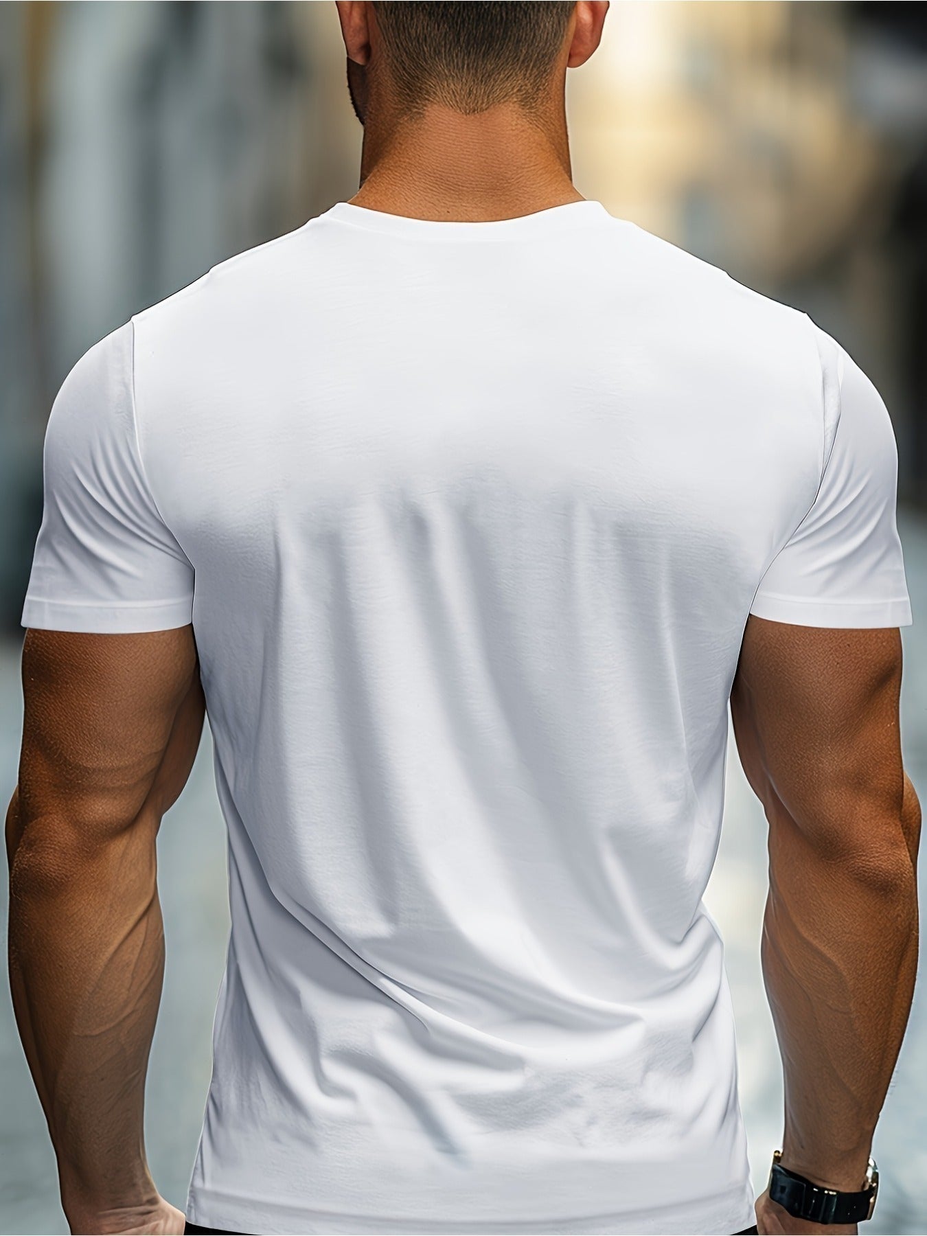 T-shirt uomo girocollo a maniche corte - Casual e versatile