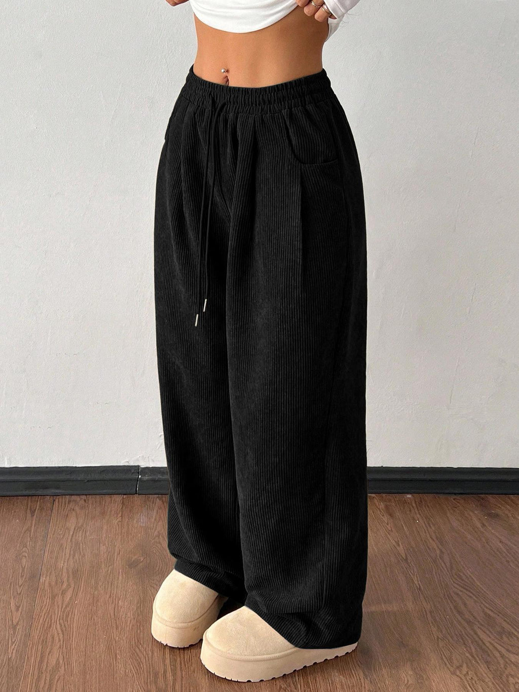 Pantalon femme en velours côtelé - Doux et tendance