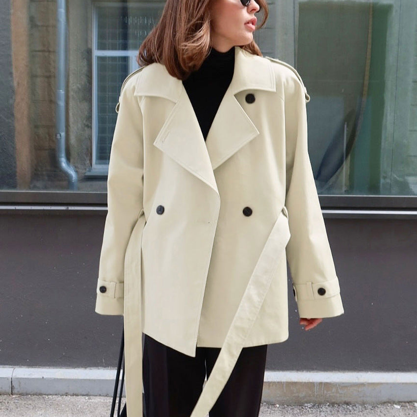 Trench donna ampio con cintura - Elegante e intramontabile