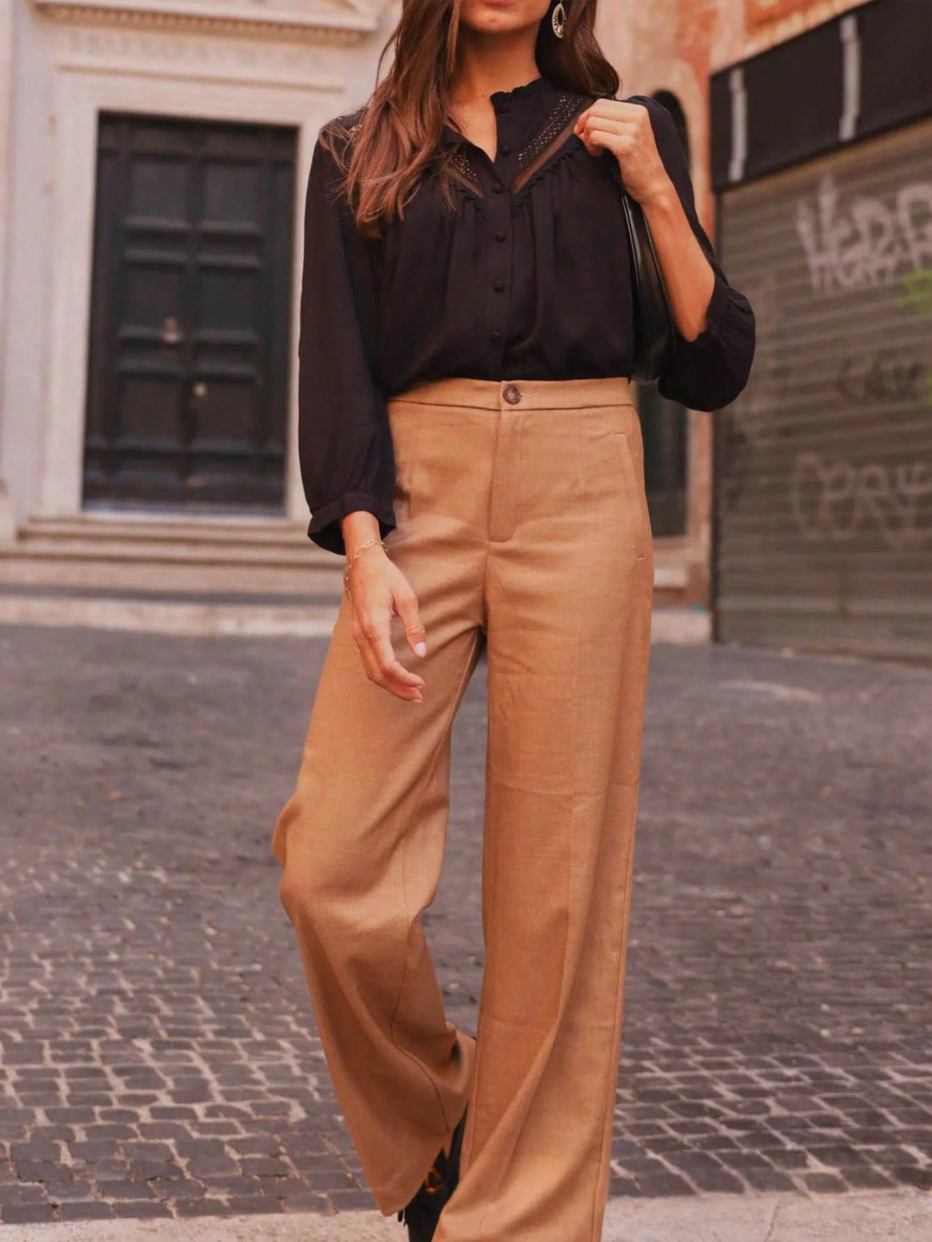 Top donna con inserto in pizzo - Semplice e femminile