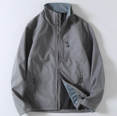 Giacca softshell da uomo per attività all'aperto – Giacca casual premium con cerniera