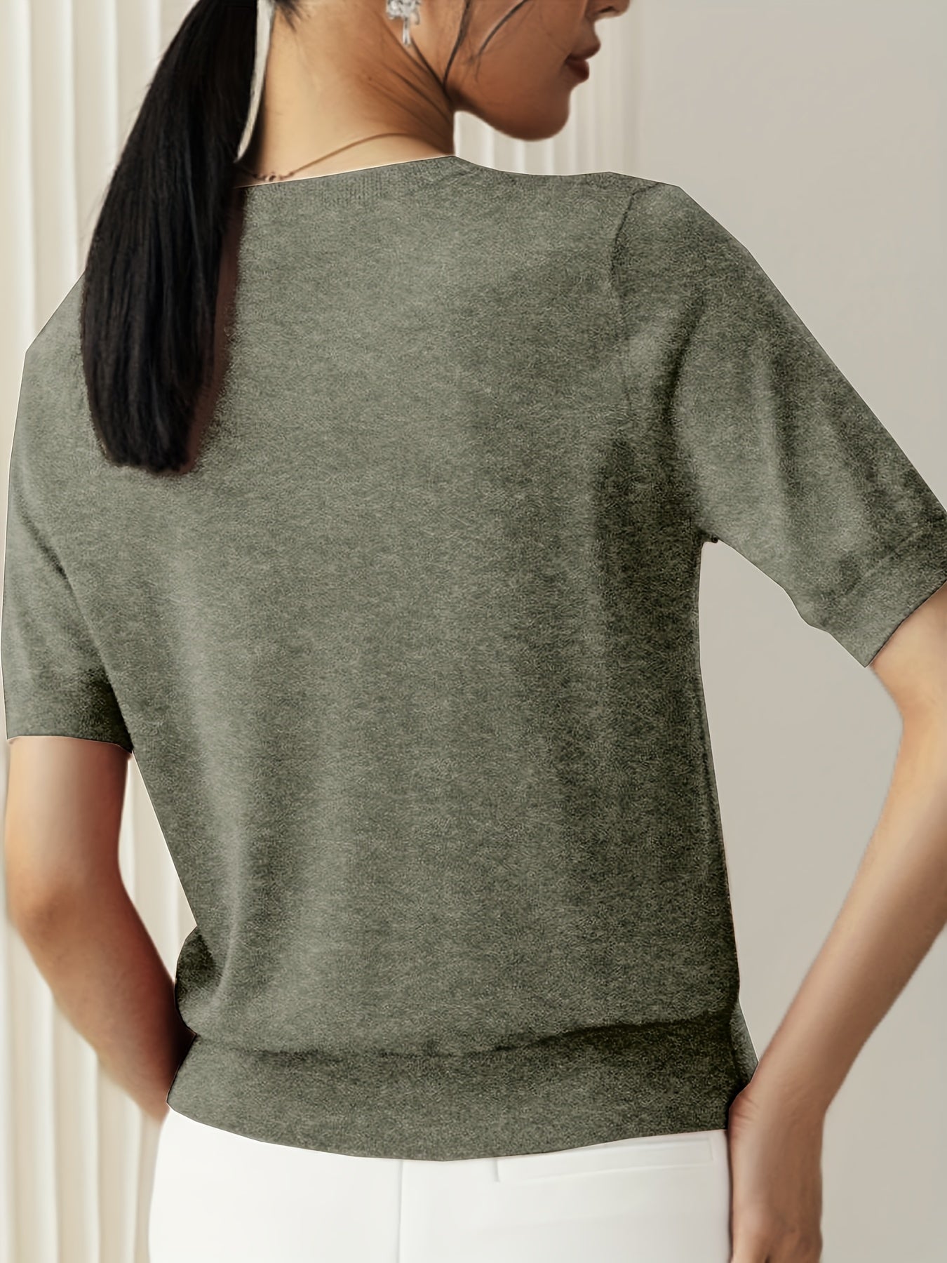 Maglione Donna Leggera Manica Corta Casual – Premium, Estiva, Confortevole