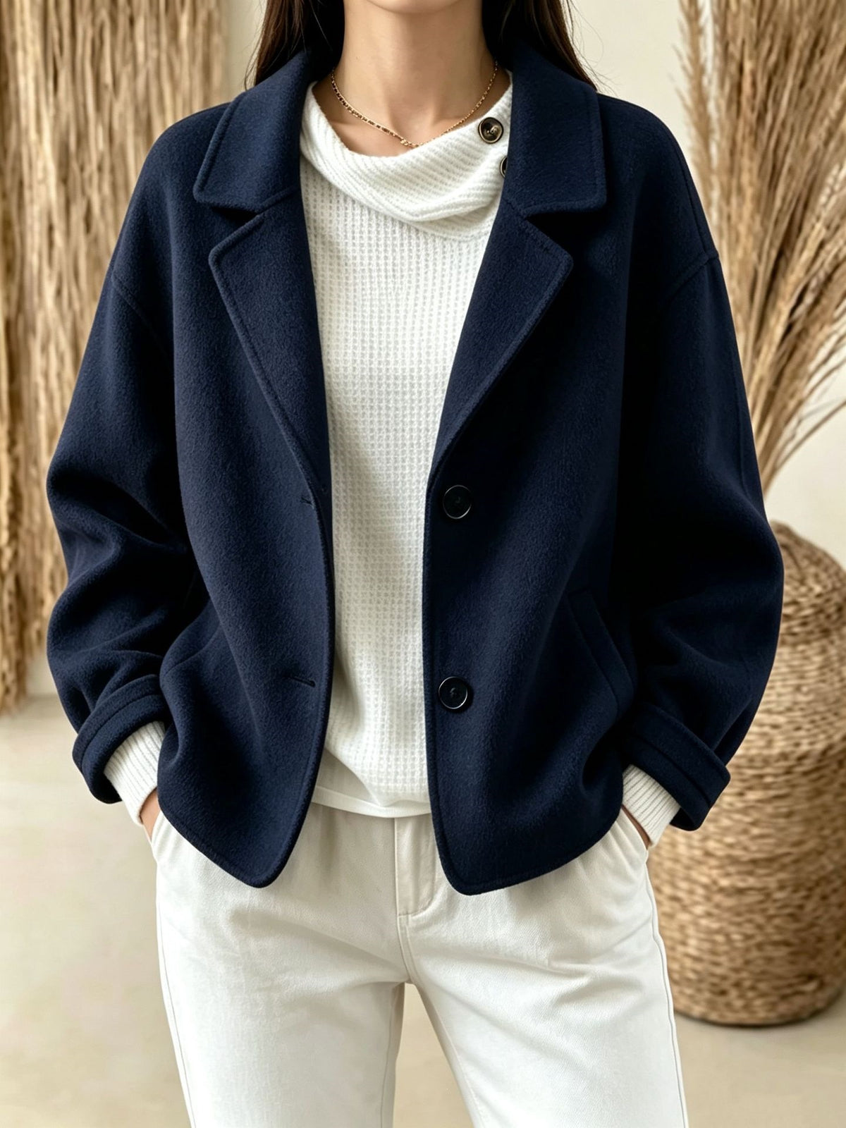 Tailleur slim pour femme à deux boutons - Minimaliste et chic
