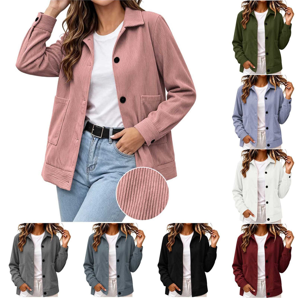 Veste décontractée pour femme à revers - Simple et soignée