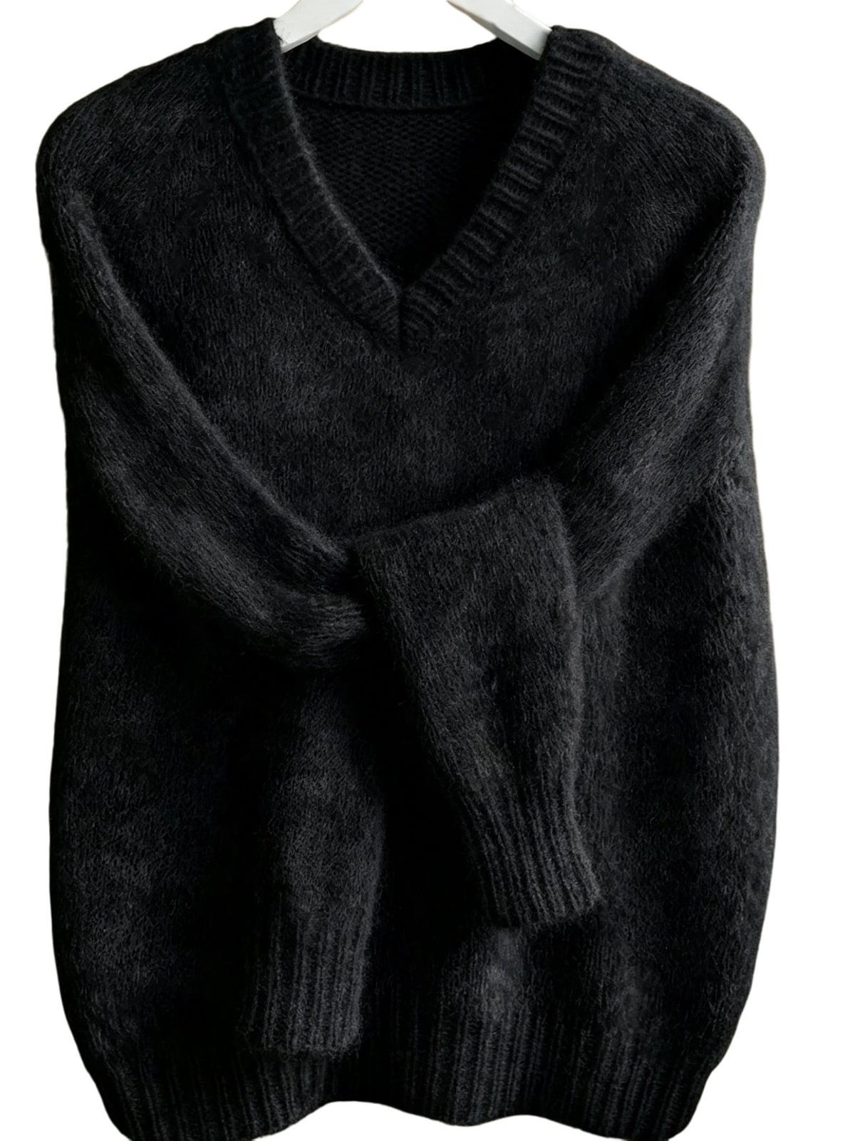 Pull femme ample à col V - Doux et décontracté