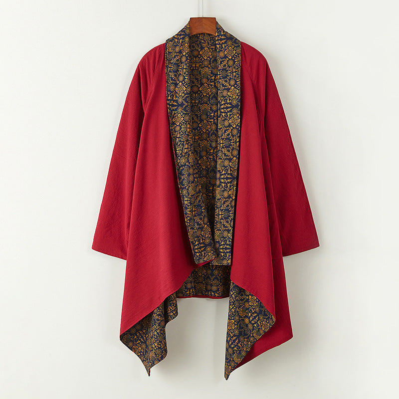 Giacca donna in cotone e lino stile vintage casual