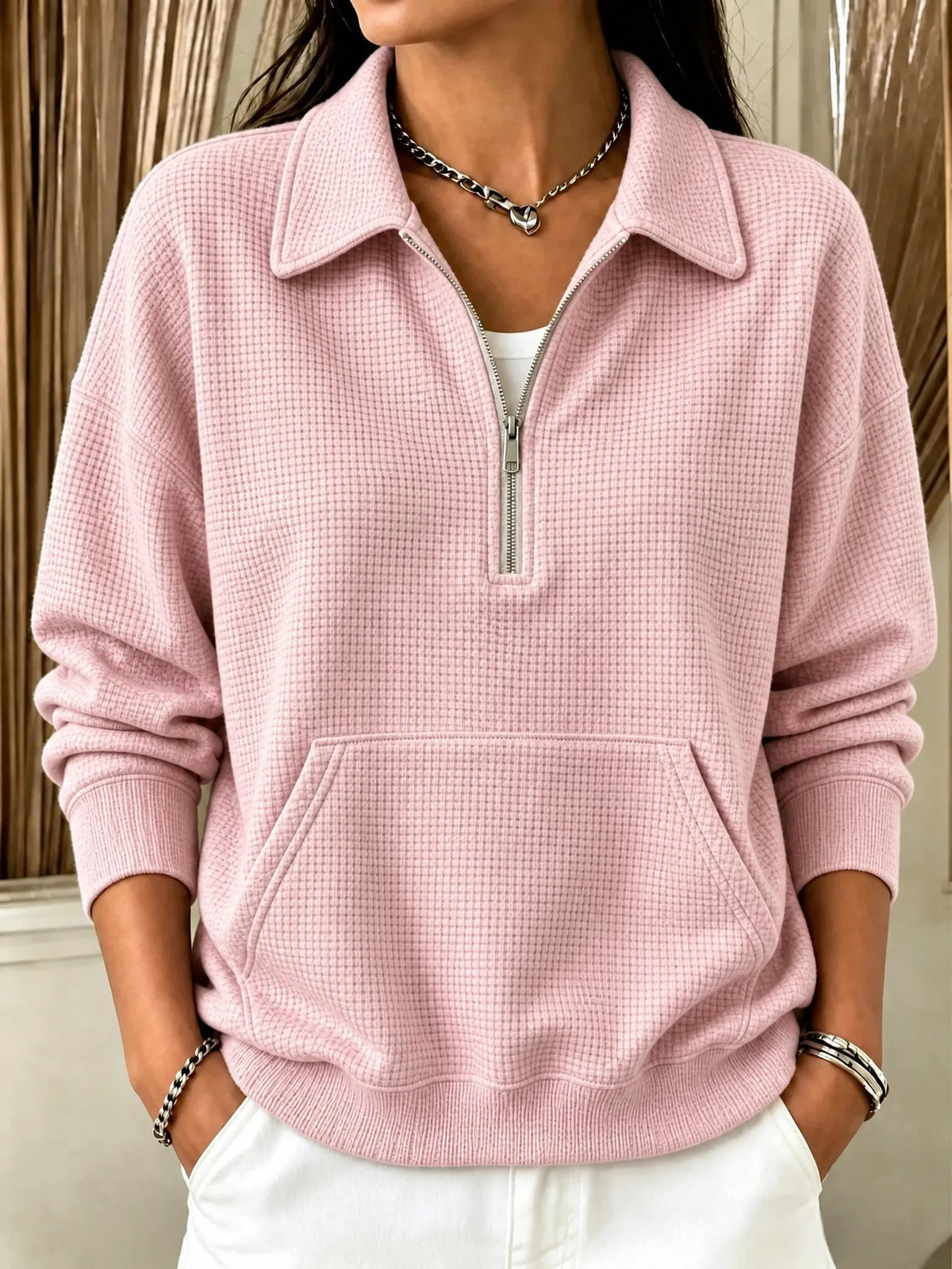 Women's casual relaxed-fit pullover - Comfortable and colorful