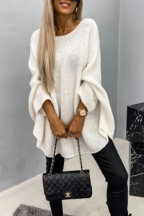 Suéter elegante de mujer con cuello redondo - Suave y refinado