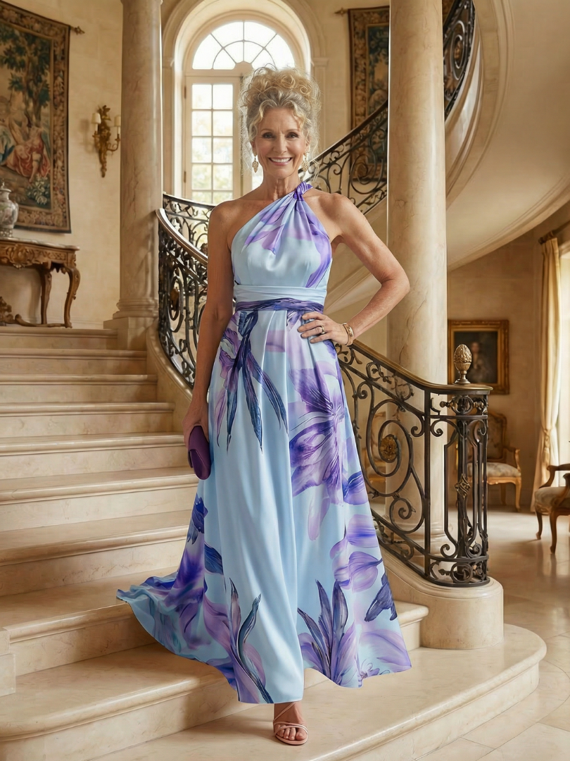 Abito maxi floreale leggero da donna - Delicato e femminile