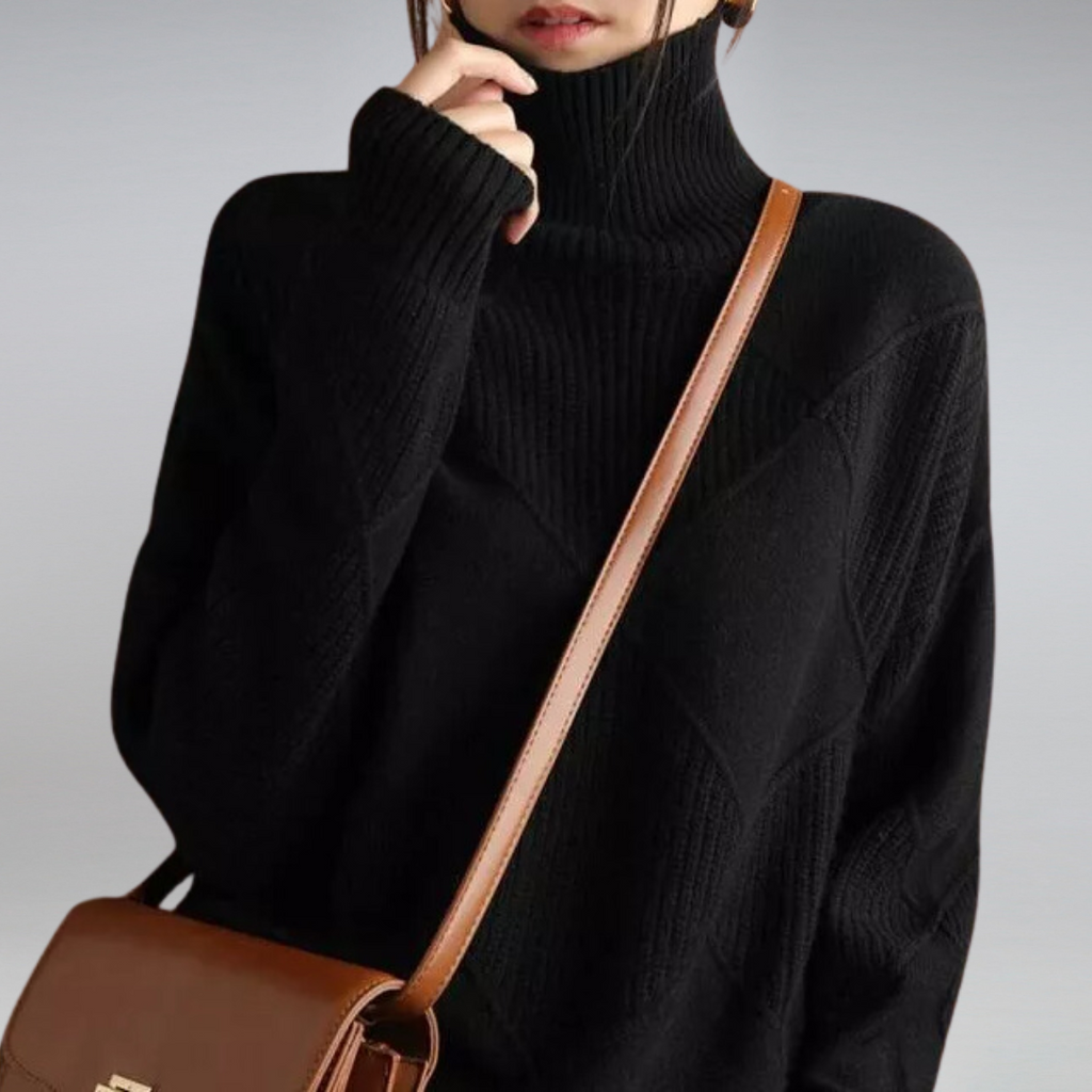 Maglione dolcevita caldo da donna