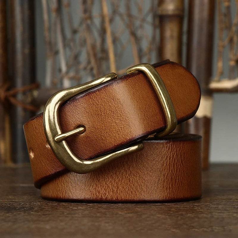 Cintura Classica Ares in Pelle Artigianale – Stile Premium Resistente Casual ed Elegante
