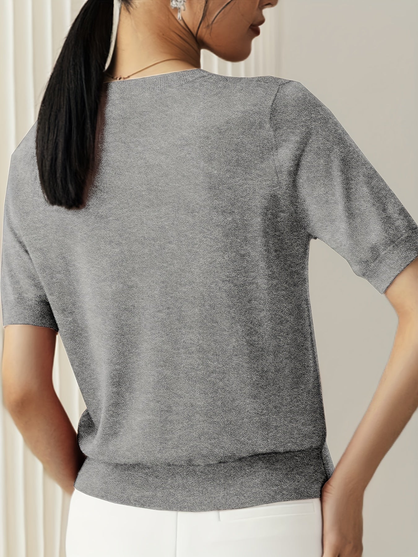 Maglione Donna Leggera Manica Corta Casual – Premium, Estiva, Confortevole