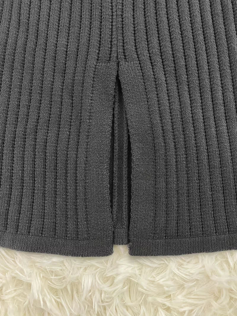 Two-piece ribbed-texture set - Coordinated and comfortable