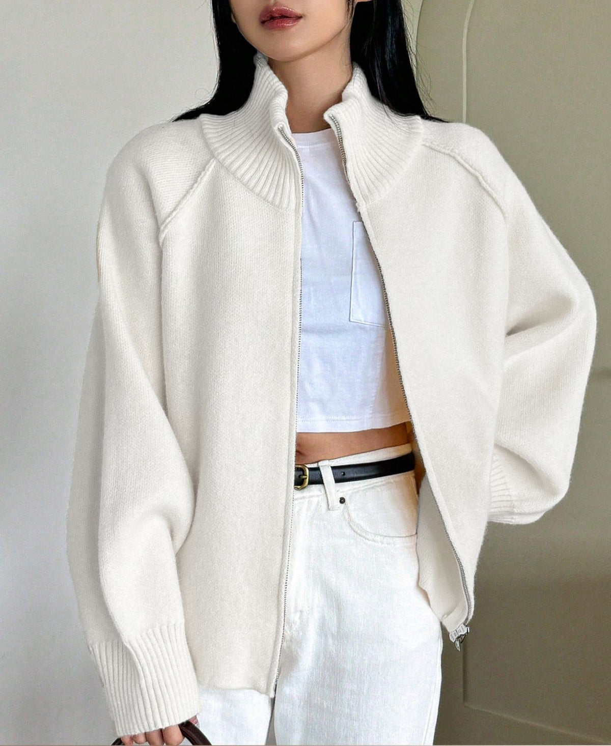 Cappotto maglia donna taglio relax - Morbido e facile