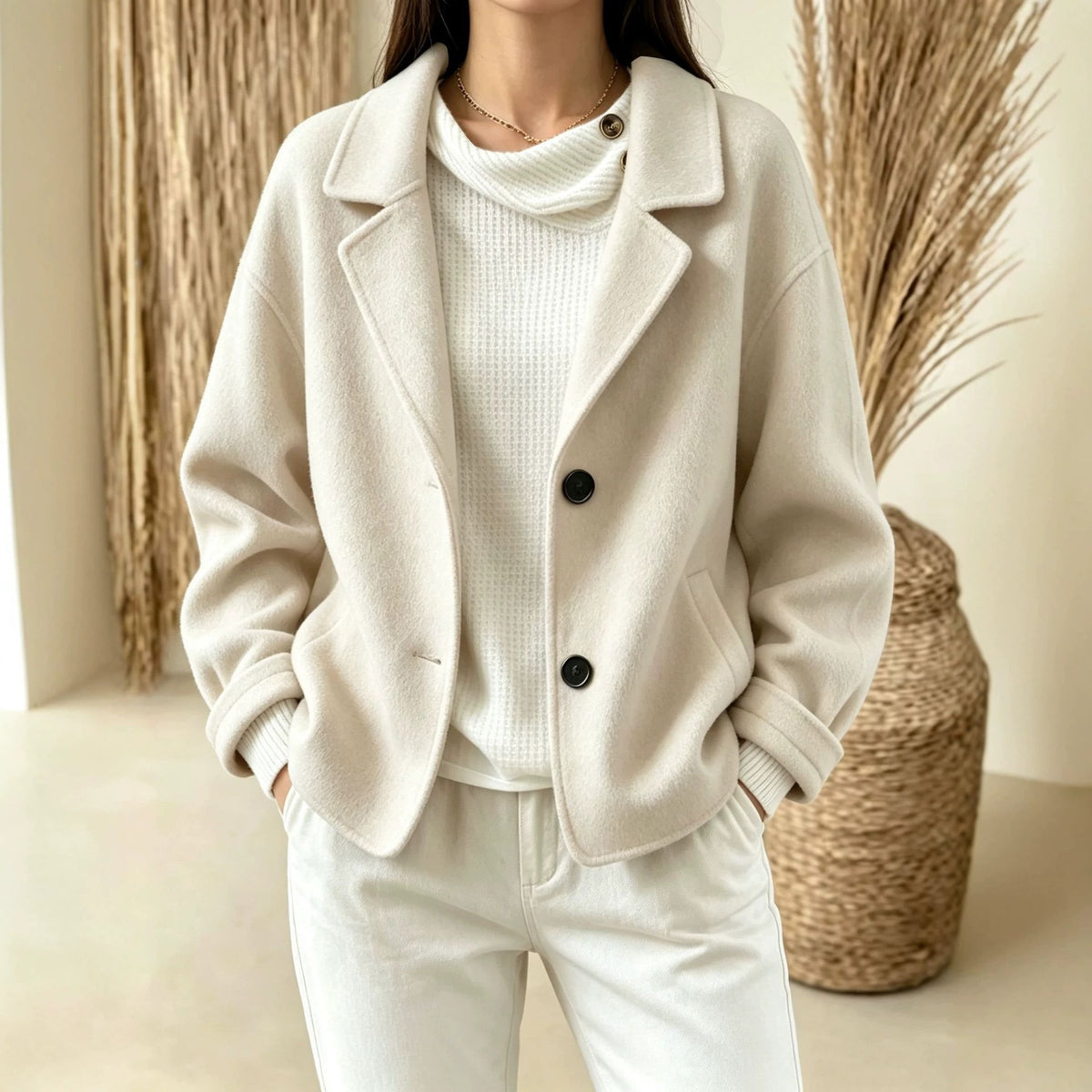 Tailleur slim pour femme à deux boutons - Minimaliste et chic