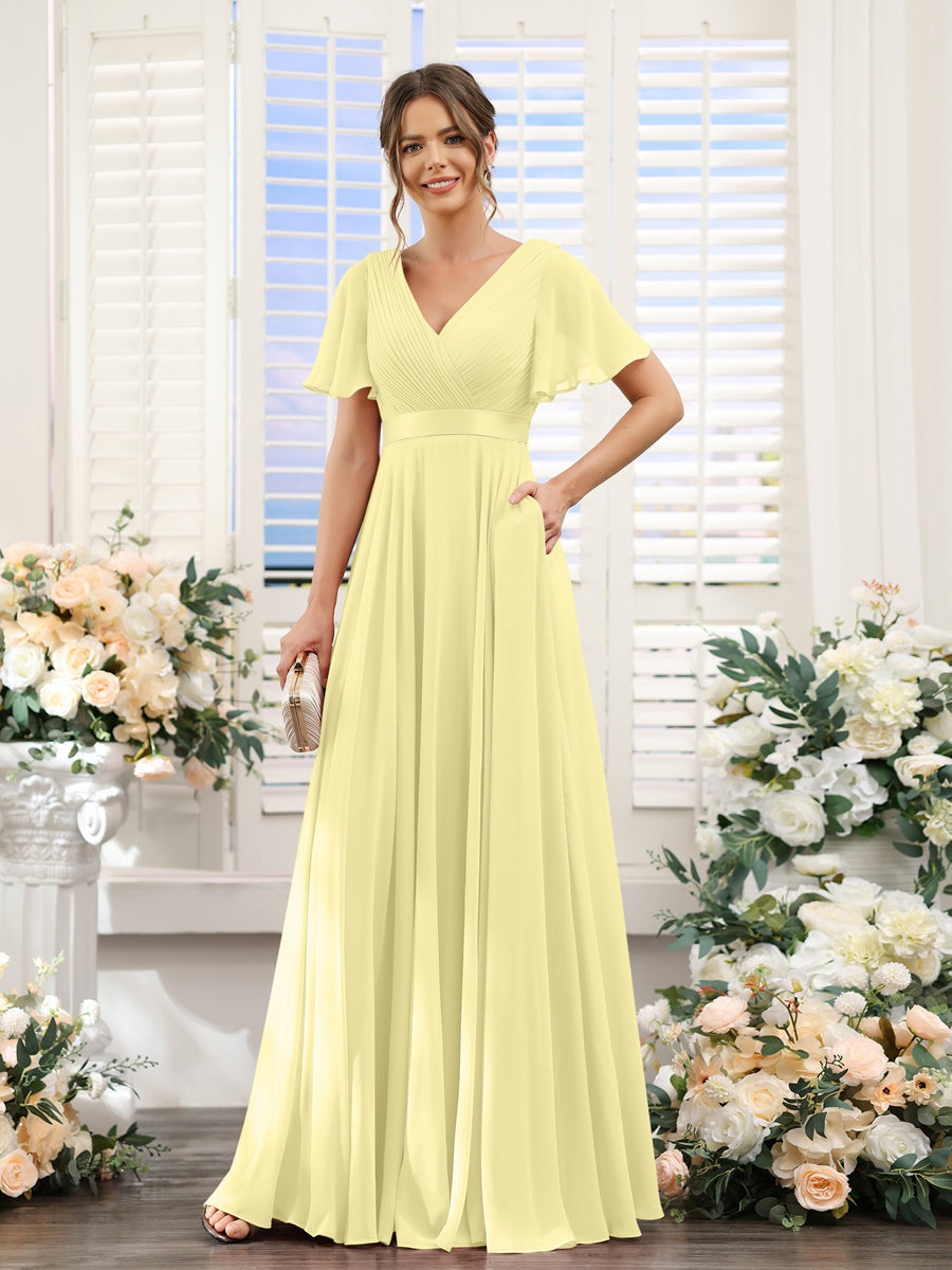 Abito da damigella d'onore a trapezio da donna – Elegante e formale, perfetto per matrimoni e feste