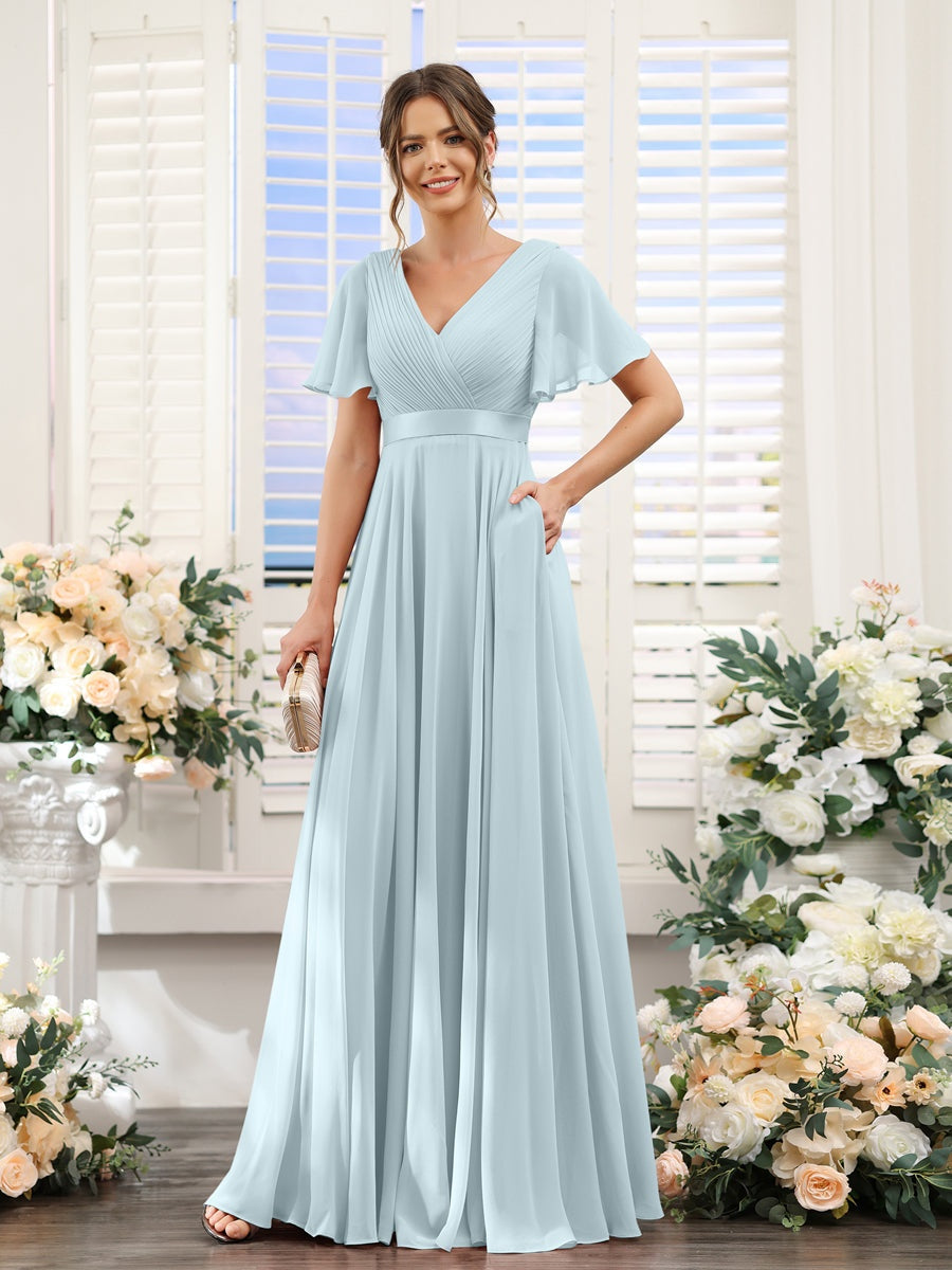 Abito da damigella d'onore a trapezio da donna – Elegante e formale, perfetto per matrimoni e feste