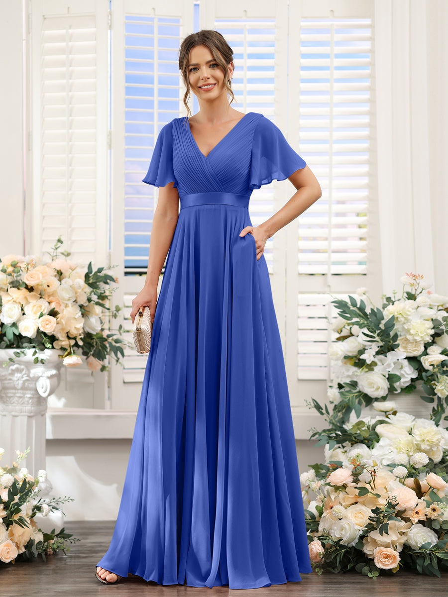 Abito da damigella d'onore a trapezio da donna – Elegante e formale, perfetto per matrimoni e feste