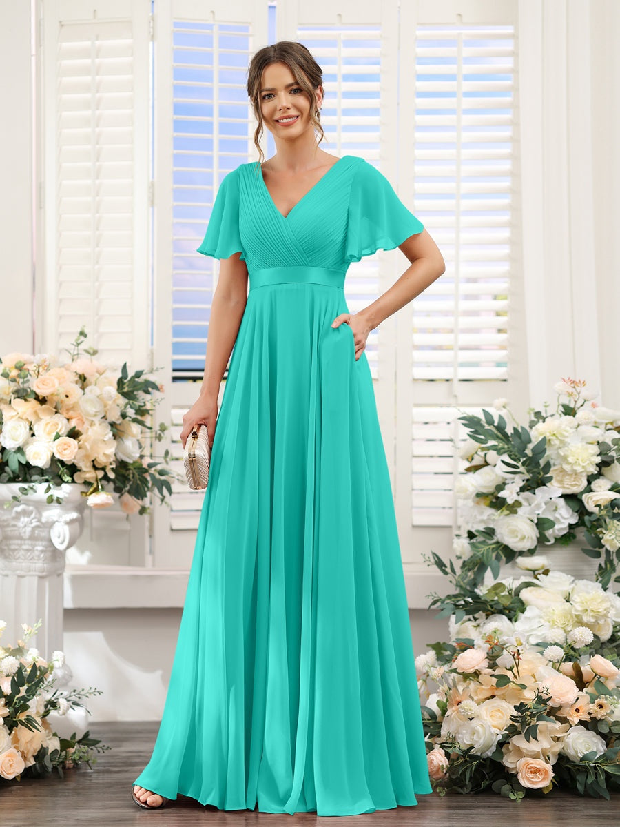 Abito da damigella d'onore a trapezio da donna – Elegante e formale, perfetto per matrimoni e feste