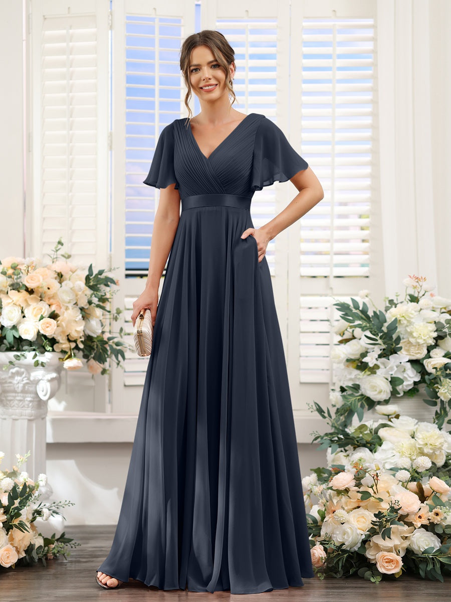 Abito da damigella d'onore a trapezio da donna – Elegante e formale, perfetto per matrimoni e feste