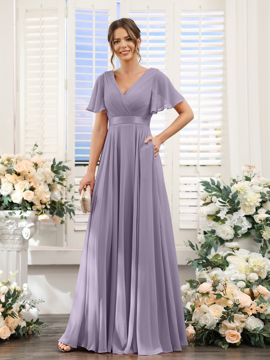 Abito da damigella d'onore a trapezio da donna – Elegante e formale, perfetto per matrimoni e feste