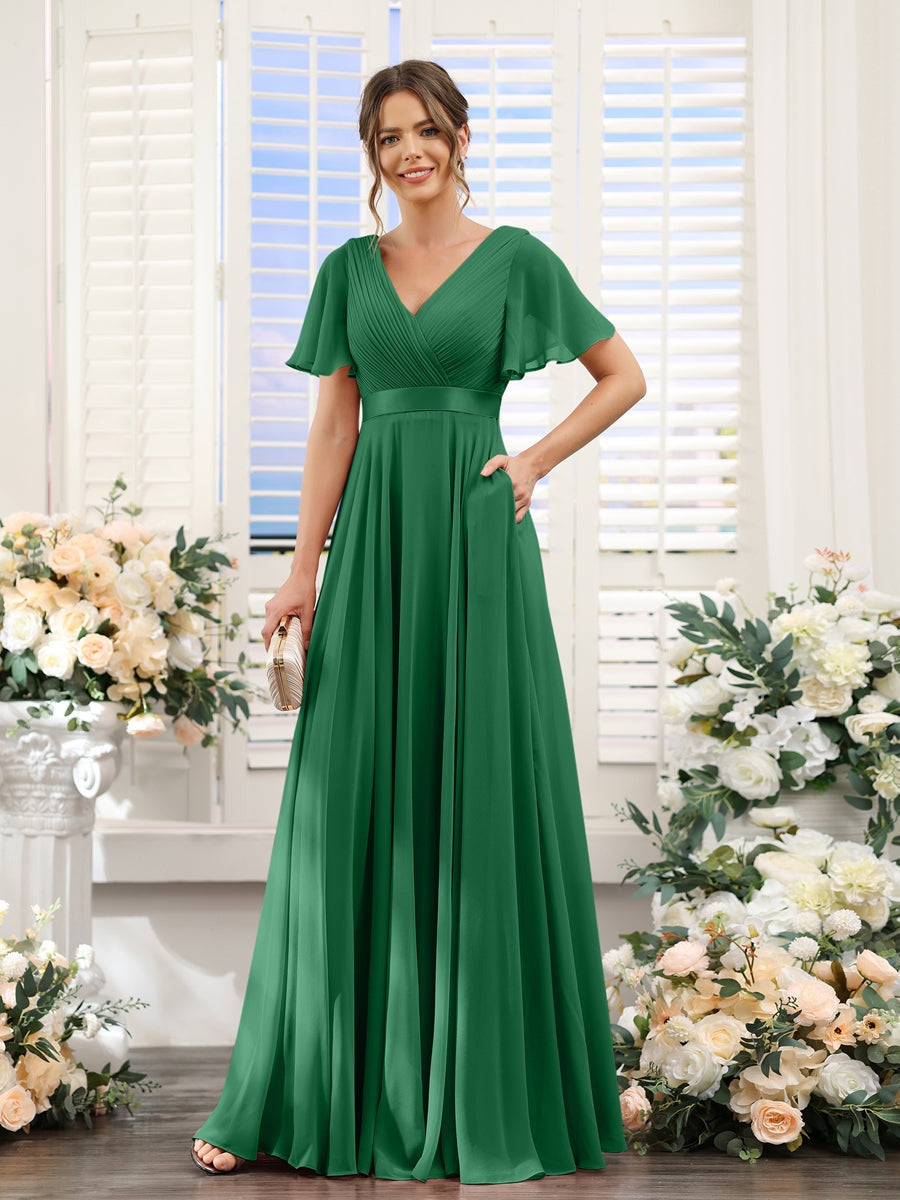 Abito da damigella d'onore a trapezio da donna – Elegante e formale, perfetto per matrimoni e feste