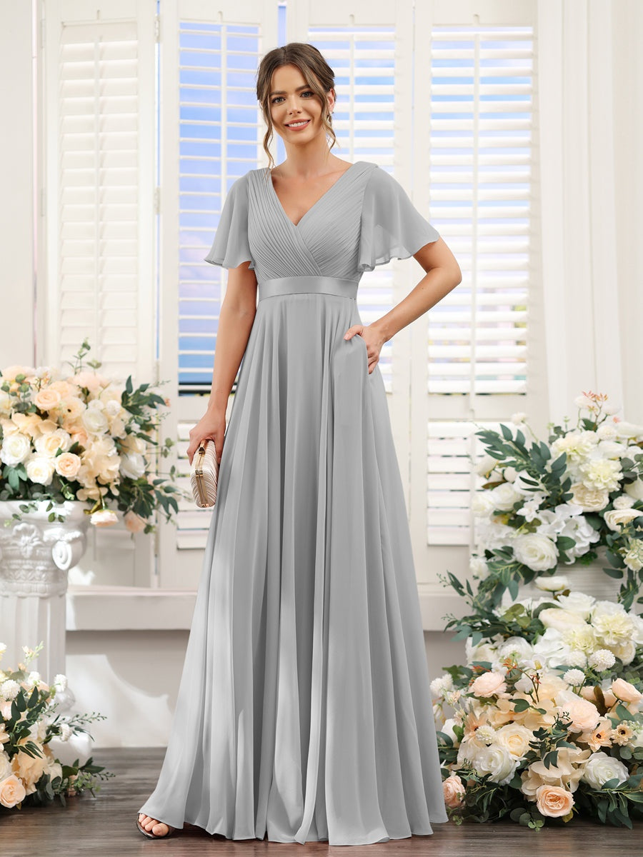 Abito da damigella d'onore a trapezio da donna – Elegante e formale, perfetto per matrimoni e feste