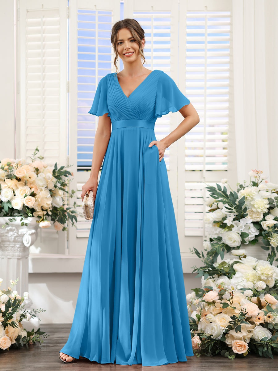 Abito da damigella d'onore a trapezio da donna – Elegante e formale, perfetto per matrimoni e feste