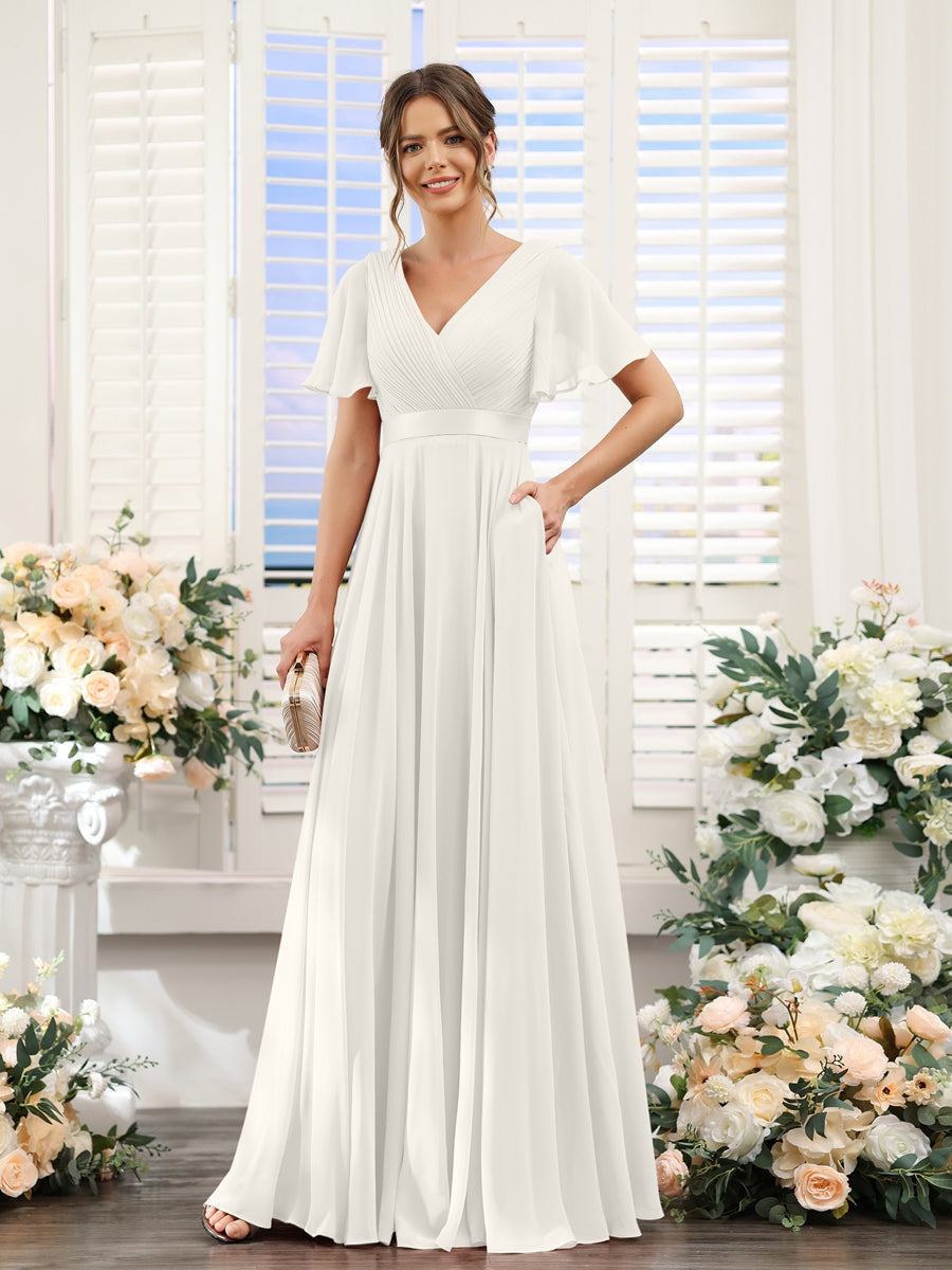 Abito da damigella d'onore a trapezio da donna – Elegante e formale, perfetto per matrimoni e feste
