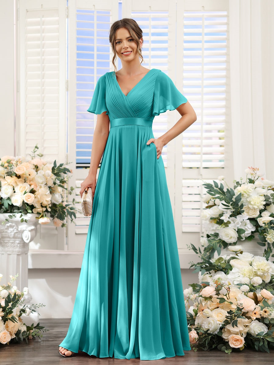 Abito da damigella d'onore a trapezio da donna – Elegante e formale, perfetto per matrimoni e feste