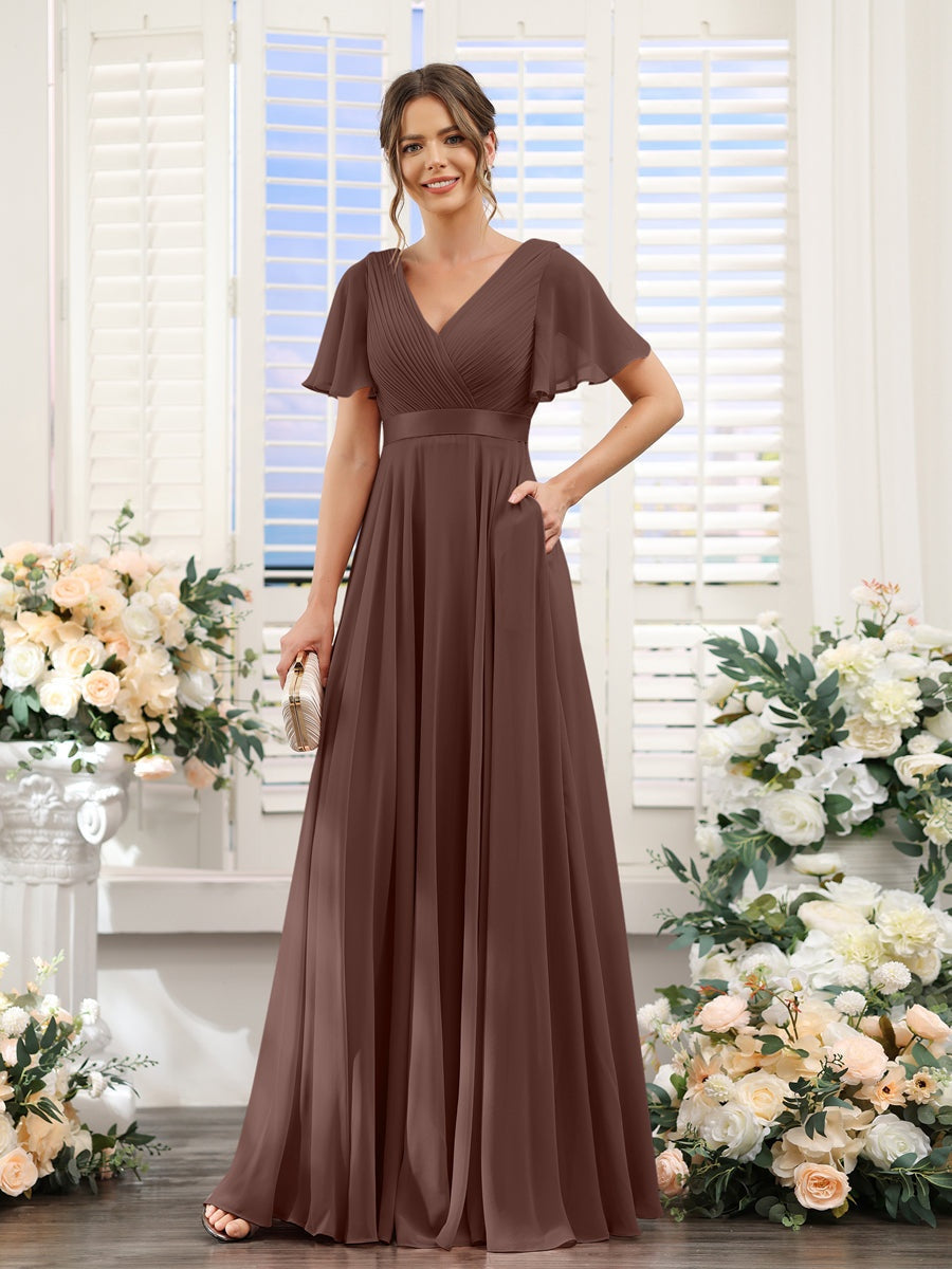 Abito da damigella d'onore a trapezio da donna – Elegante e formale, perfetto per matrimoni e feste