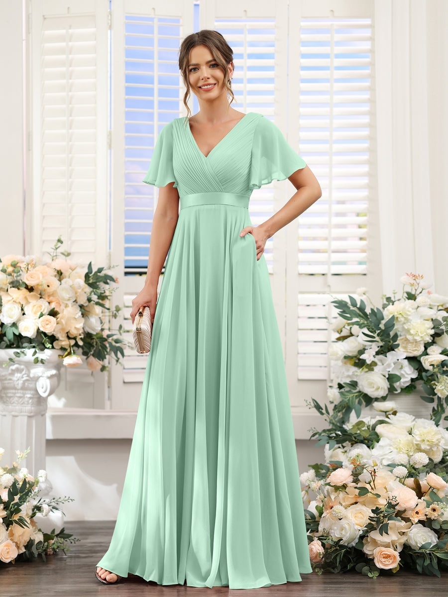 Abito da damigella d'onore a trapezio da donna – Elegante e formale, perfetto per matrimoni e feste